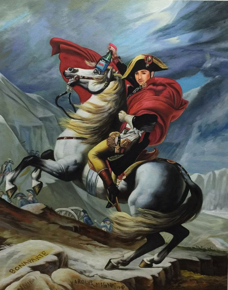 Remixed Napoleon Crossing the Alps